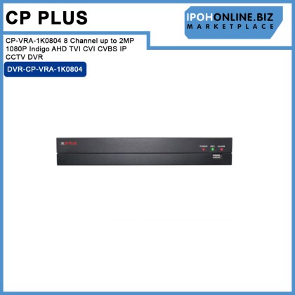 CP Plus CP-VRA-1K0804 8 Channel up to 2MP 1080P Indigo AHD TVI CVI CVBS IP CCTV DVR